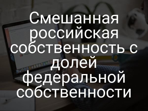 Смешанная российская собственность с долей федеральной собственности