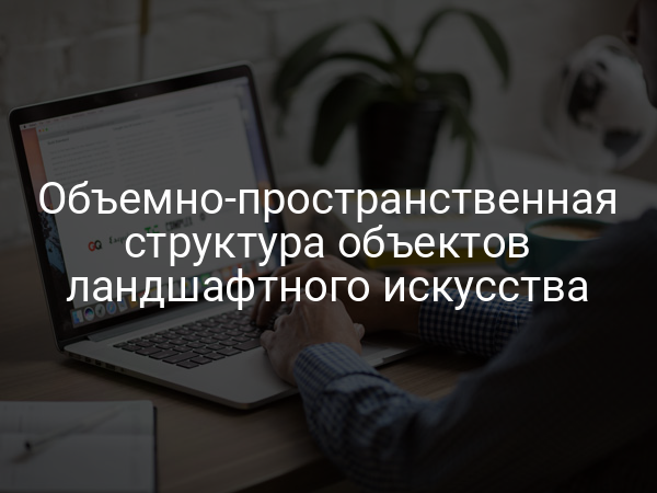 Объемно-пространственная структура объектов ландшафтного искусства