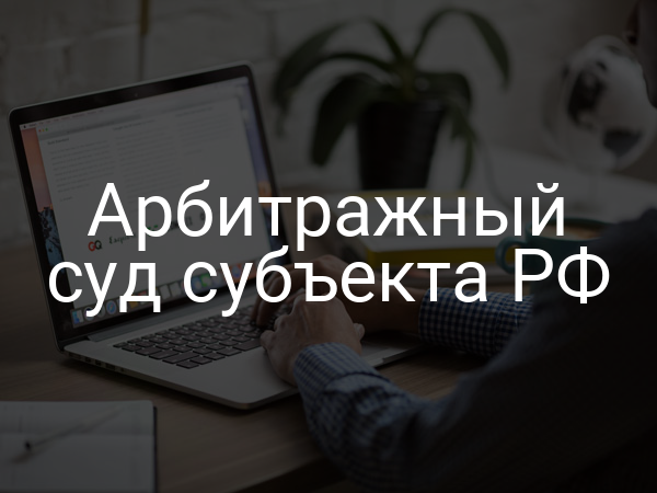 Арбитражный суд субъекта РФ