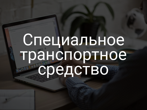 Специальное транспортное средство