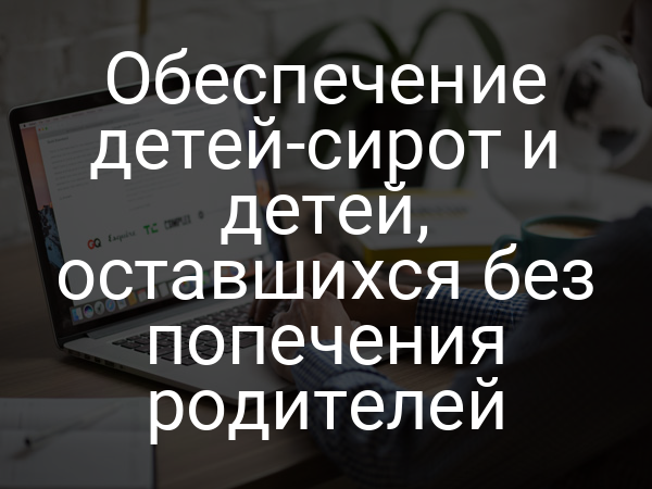 Обеспечение детей-сирот и детей, оставшихся без попечения родителей
