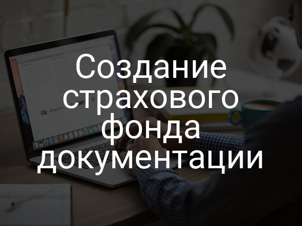 Создание страхового фонда документации