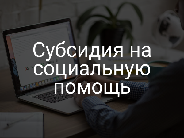 Субсидия на социальную помощь