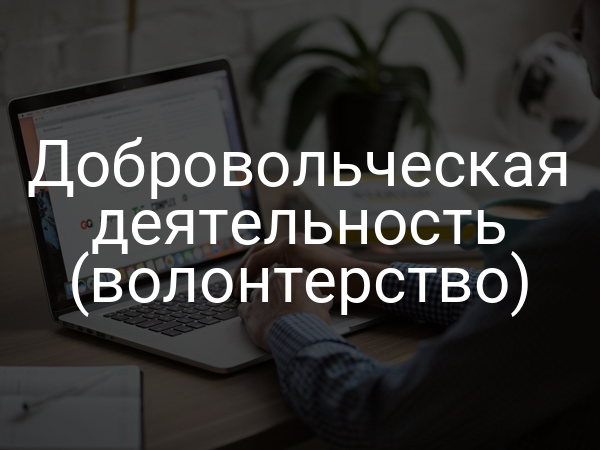 Добровольческая деятельность (волонтерство)