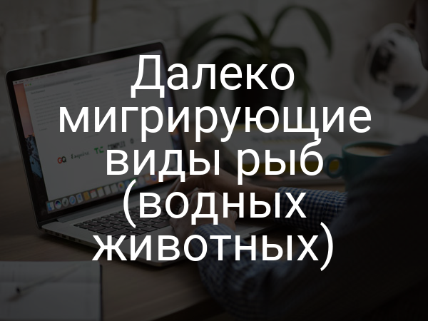 Далеко мигрирующие виды рыб (водных животных)