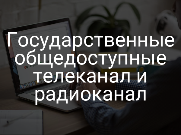 Государственные общедоступные телеканал и радиоканал