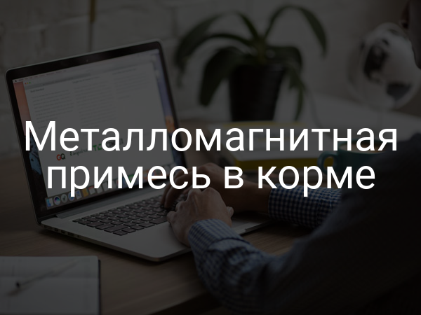 Металломагнитная примесь в корме