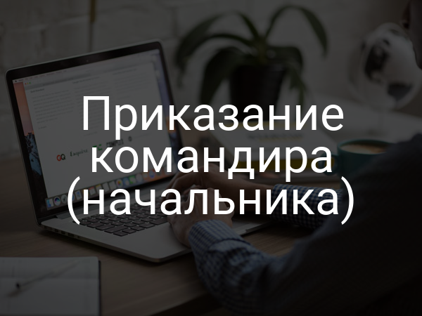 Приказание командира (начальника)