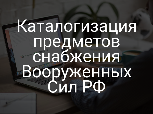 Каталогизация предметов снабжения Вооруженных Сил РФ