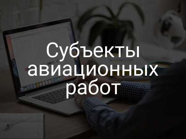 Субъекты авиационных работ