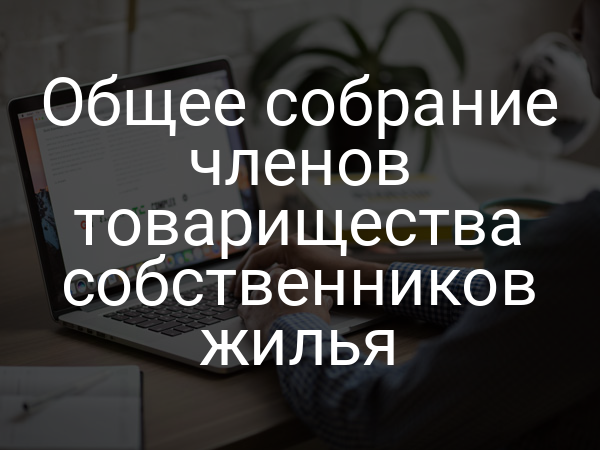 Общее собрание членов товарищества собственников жилья