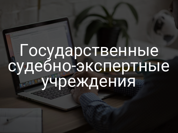  Государственные судебно-экспертные учреждения