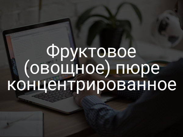 Фруктовое (овощное) пюре концентрированное