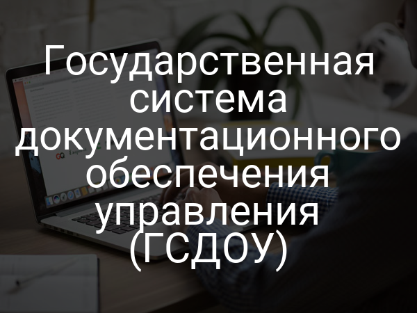 Государственная система документационного обеспечения управления (ГСДОУ)