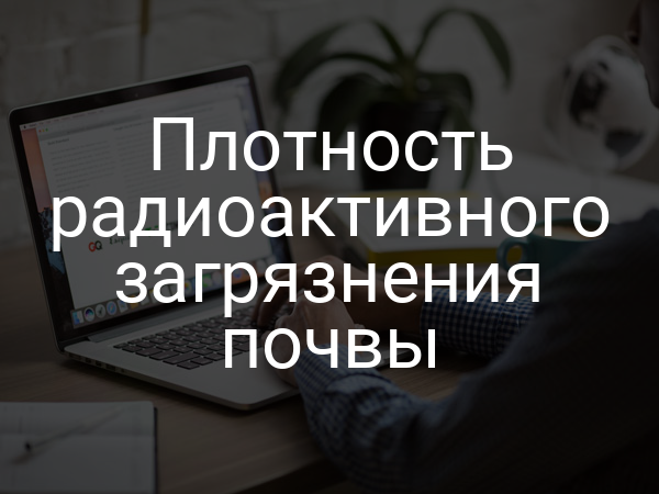 Плотность радиоактивного загрязнения почвы