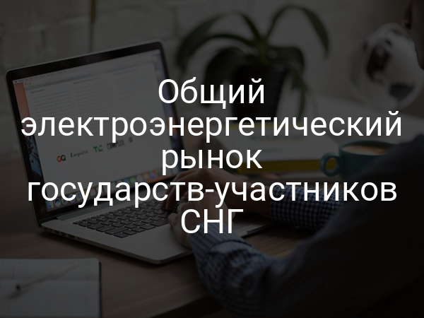 Общий электроэнергетический рынок государств-участников СНГ