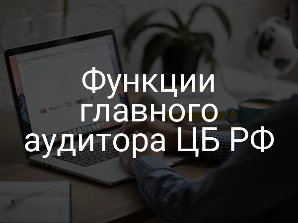 Функции главного аудитора ЦБ РФ