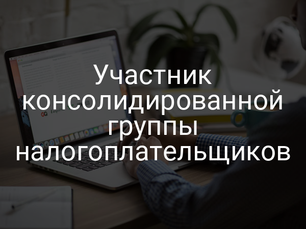 Участник консолидированной группы налогоплательщиков