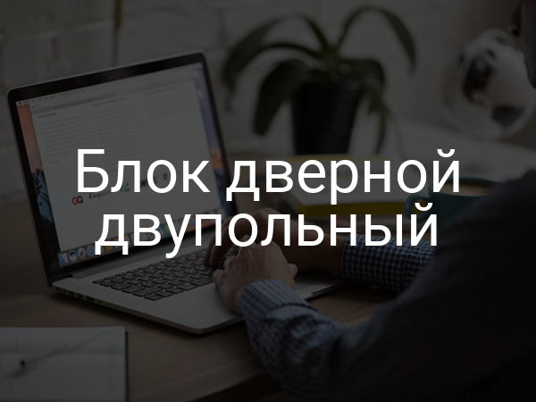 Блок дверной двупольный