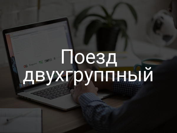 Поезд двухгруппный