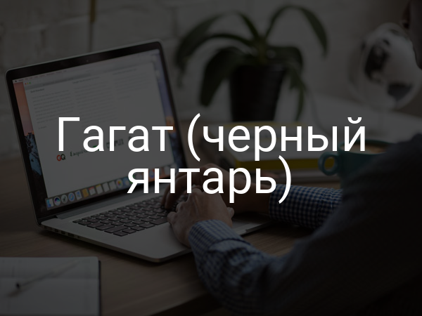 Гагат (черный янтарь)