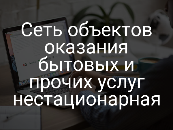 Сеть объектов оказания бытовых и прочих услуг нестационарная
