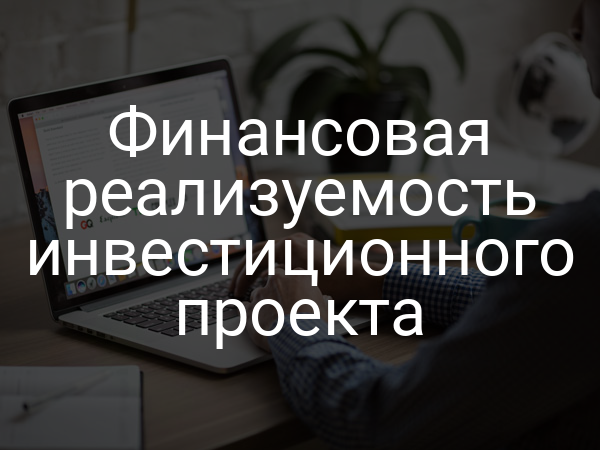 Финансовая реализуемость инвестиционного проекта