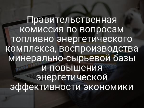 Правительственная комиссия по вопросам топливно-энергетического комплекса, воспроизводства минерально-сырьевой базы и повышения энергетической эффективности экономики