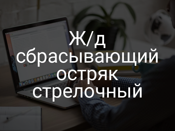 Ж/д сбрасывающий остряк стрелочный