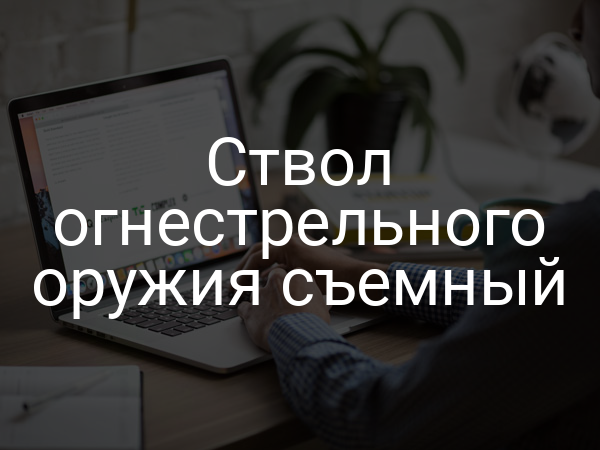 Ствол огнестрельного оружия съемный