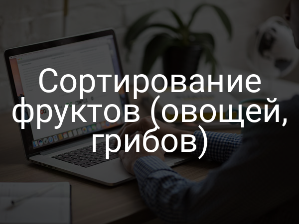 Сортирование фруктов (овощей, грибов)