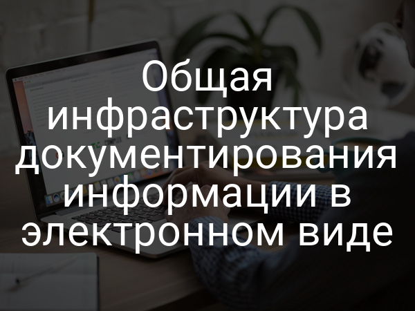 Общая инфраструктура документирования информации в электронном виде