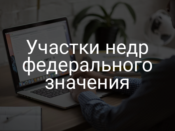 Участки недр федерального значения