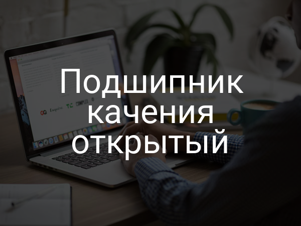 Подшипник качения открытый