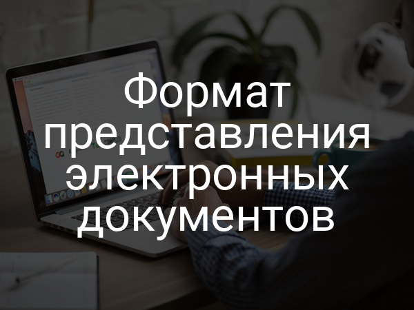 Формат представления электронных документов