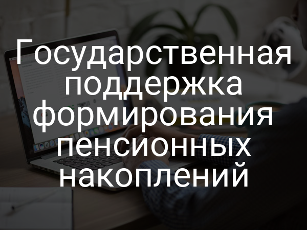 Государственная поддержка формирования пенсионных накоплений