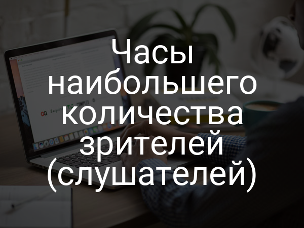 Часы наибольшего количества зрителей (слушателей)
