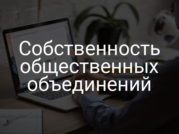 Собственность общественных объединений