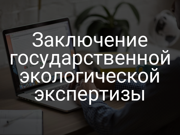 Заключение государственной экологической экспертизы