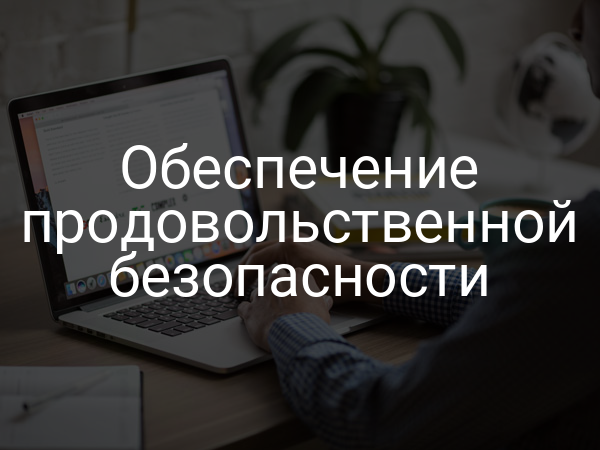 Обеспечение продовольственной безопасности