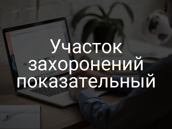 Участок захоронений показательный