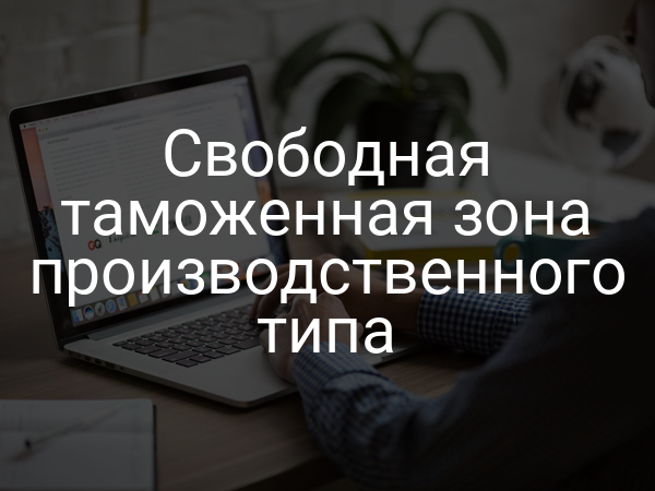 Свободная таможенная зона производственного типа