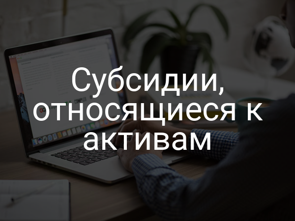 Субсидии, относящиеся к активам