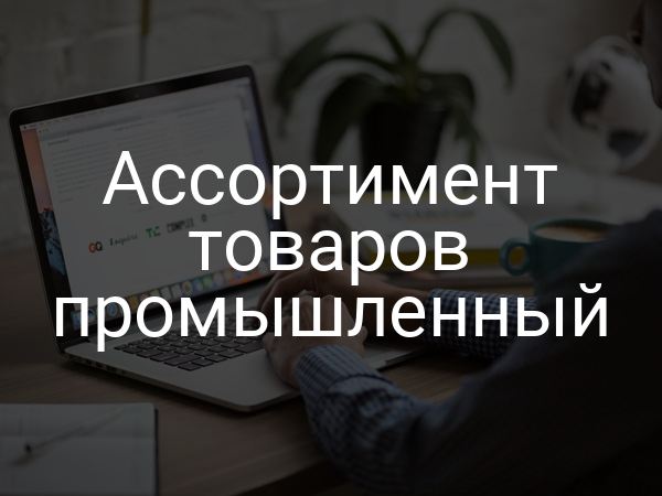 Ассортимент товаров промышленный