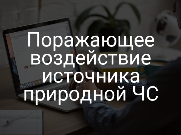 Поражающее воздействие источника природной ЧС