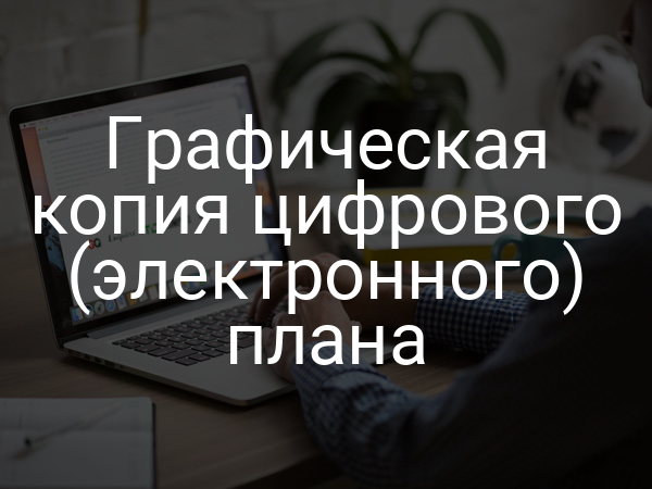 Графическая копия цифрового (электронного) плана