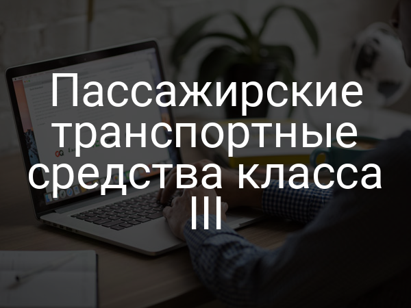 Пассажирские транспортные средства класса III