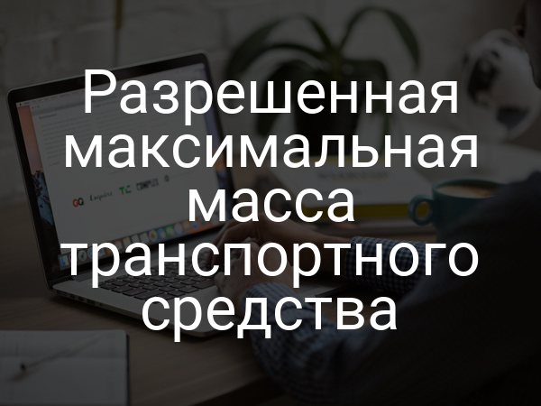 Разрешенная максимальная масса транспортного средства