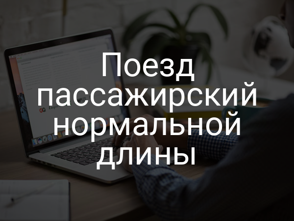 Поезд пассажирский нормальной длины