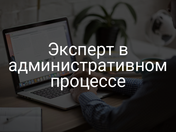 Эксперт в административном процессе